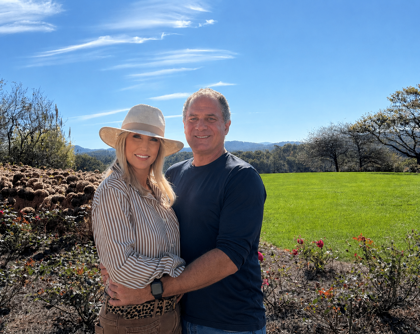 Steve and Lori Gordon, founders of PepDrive365, standing together outdoors